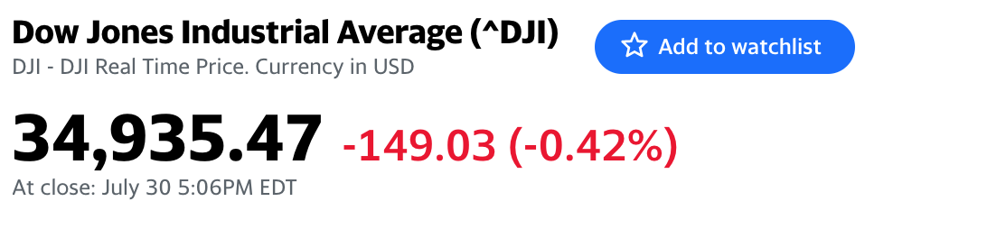 ตลาดหุ้นอเมริกา
