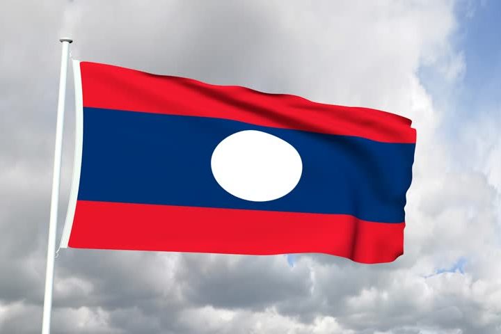 ธงลาว laos